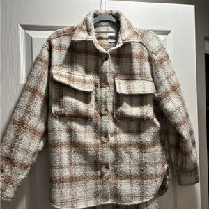 Princess Polly Plaid Button-Up Jacket